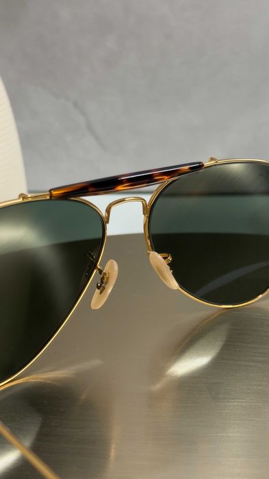 Окуляри Ray-Ban Outdoorsman II Авіатори з перемичкою / Очки Рей Бен Аутдорсман оригинал