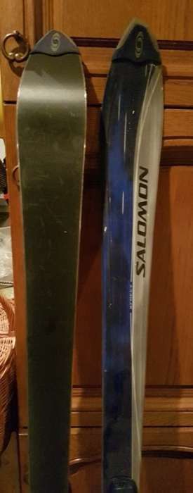 Narty Salomon XFREE 7 z wiązaniami Salomon.