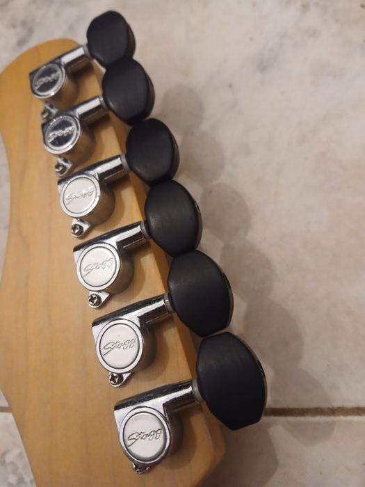 Braço Stagg S250 com machine heads pegs em rosewood