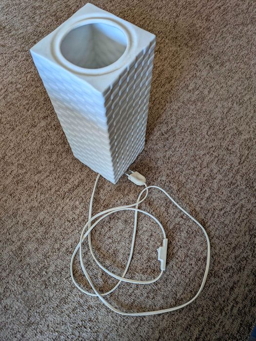 Candeeiro Branco s/lâmpada | Nunca Usado