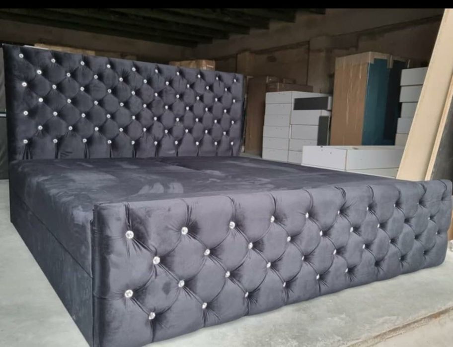 Łóżko kontynentalne 160x200 Glamour szybka realizacja