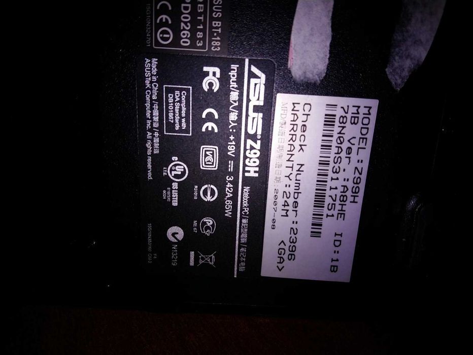 Ноутбук ASUS Z99H