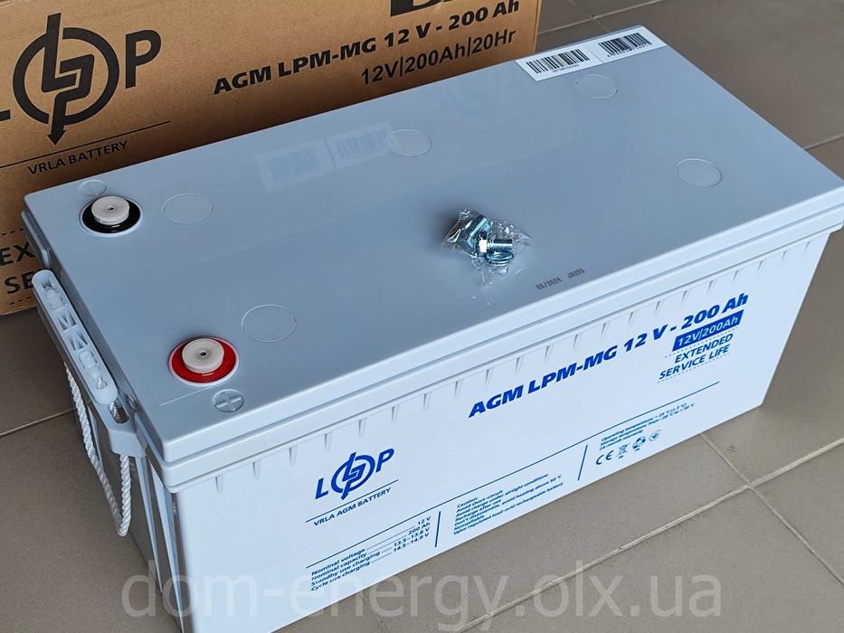 Акумулятор MG 12-200Ah Ач 12V мульти гелевый до ИБП ДБЖ бесперебойника