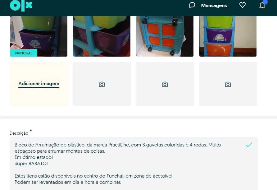 Conjunto de 4 estantes com gavetas e prateleiras +ofertas