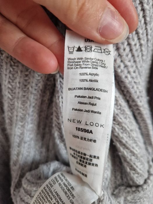 Szary męski kardigan