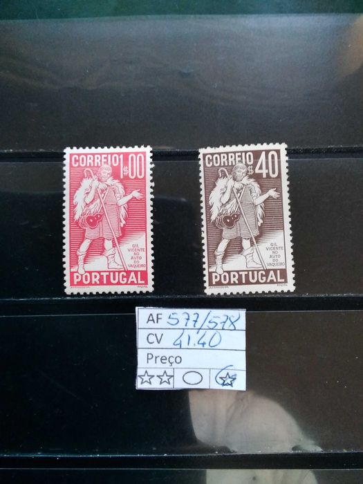 1937 4 ° Centenário da Morte de Gil Vicente MLH *
