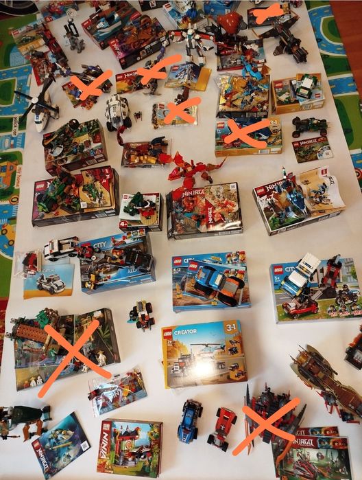 Lego наборы Ninjago, Star Wars, Creator, City и Friends. Garry Potter