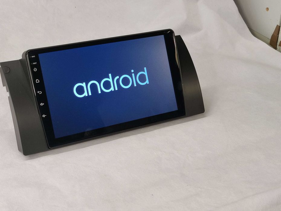 Rádio BMW E39 Android 13 WiFi GPS Novo com Garantia Ecrã 9 Polegadas