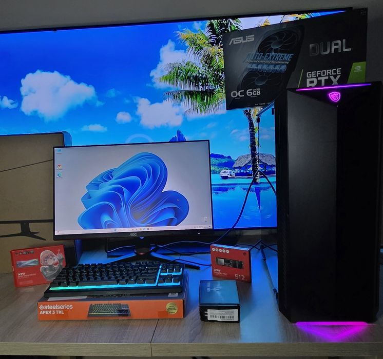 Caly Zestaw,R5,RTX2060,165hz, Nowy SSD m2 512gb