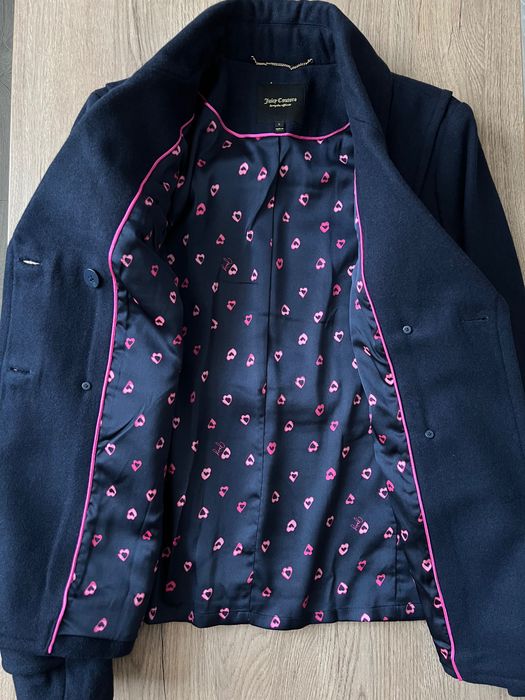 Синє демісезонне пальто Juicy Couture L оригінал