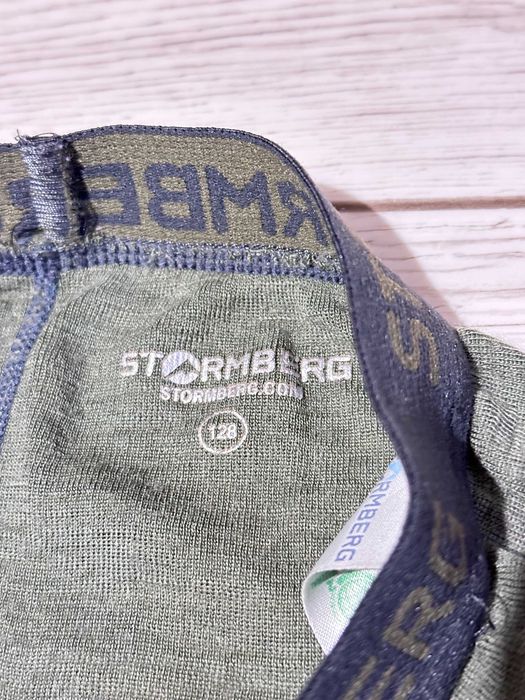 STORMBERG kalesony termoaktywne dziecięce 100% merino wełna narty 128