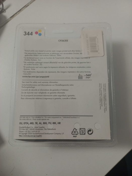 TINTEIROS HP 344 cores