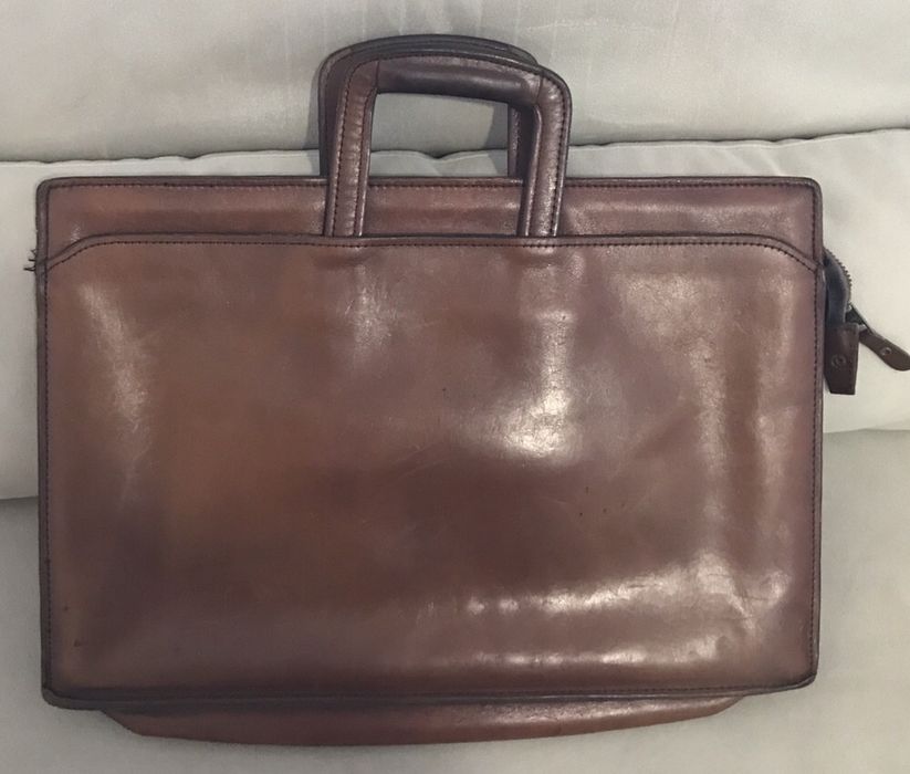 Mala Pasta executivo coro 100% Pele genuína. Luxo. Oportunidade