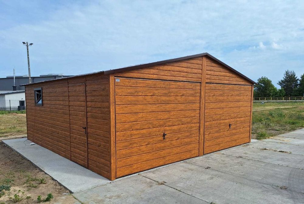 Garaż blaszany 6x5 m PREMIUM garaże blaszane 6x5 6x5,8 6x6 7x6 8x6 9x6 PRODUCENT