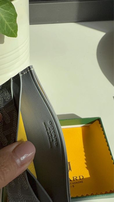 goyard st. sulpice card holder grey