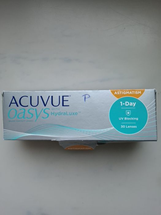 Acuvue Oasys Astygmatyzm, -0.75/-1.75/80, soczewki  jednodniowe