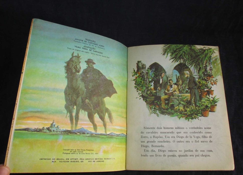 Livro Zorro e o Plano Secreto Mirim Dourado Disney