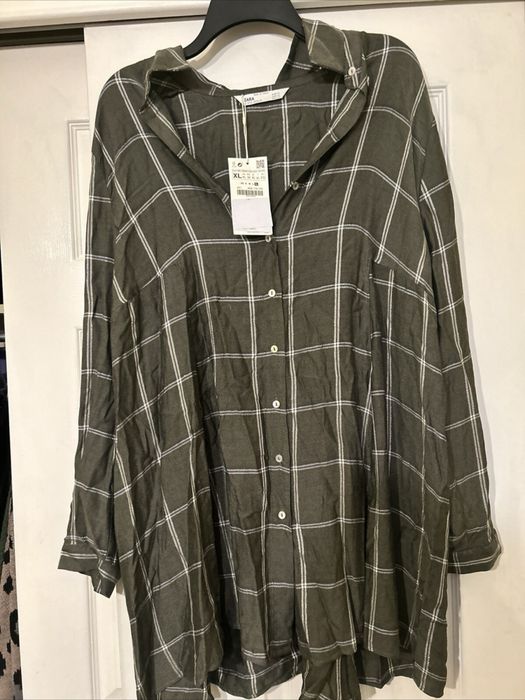 Платя Zara оливковий/зелений з срібним колір