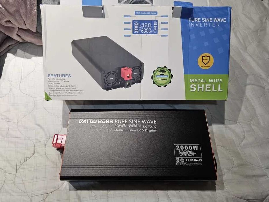 Топовий інвертор 60 вольт - 220в Datou Boss 2000W/4000W з пультом ДУ