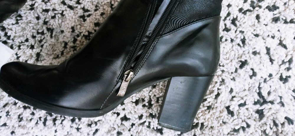 Botki skórzane r.40