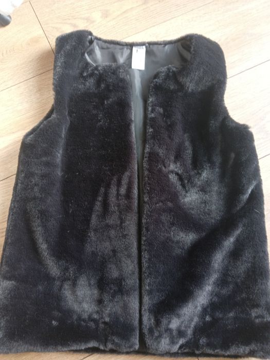 Kamizelka bezrękawnik futerko 146