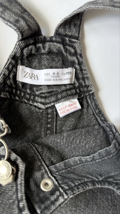 Дитячий джинсовий сарафан Zara 110 см