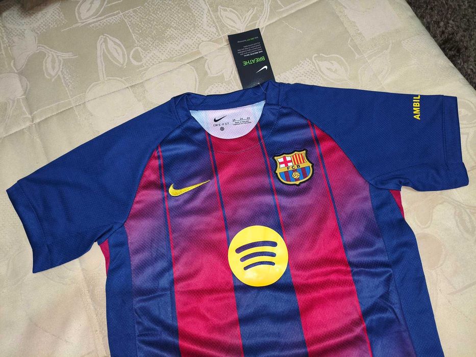 Camisola Criança Lamine Yamal Equipamento Barcelona | NOVO