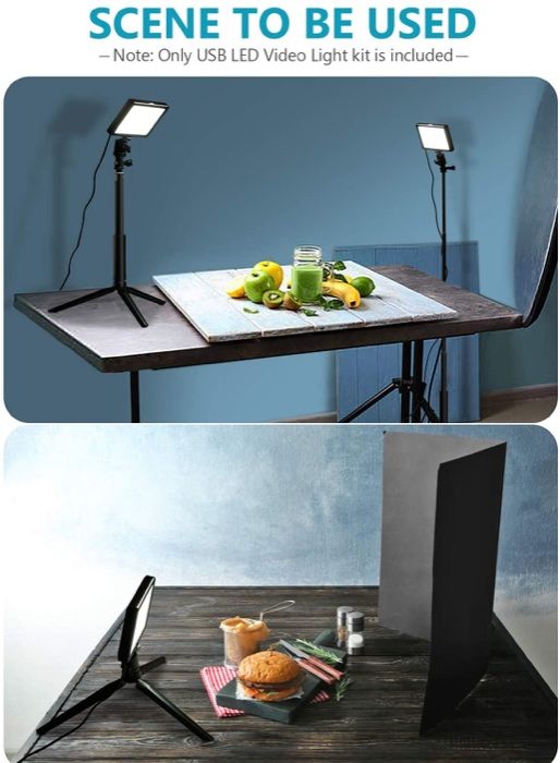 Luz LED regulável com suporte de tripé ajustável e filtro -Tik Tok Aro