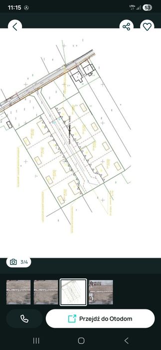 Działka WZ  1240m2