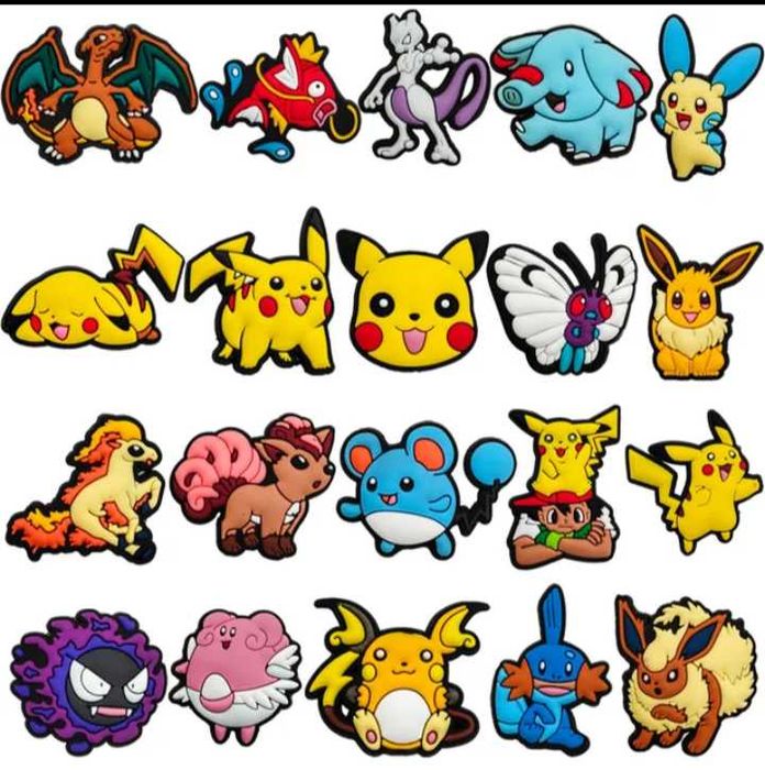 Przypinki charms 30 szt do butów crocs Pokemon Pikachu
