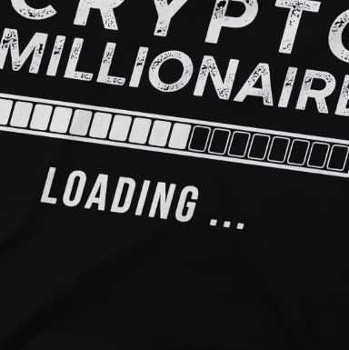 T-shirt Masculina Crypto Millionaire Loading Bitcoin (Novo)