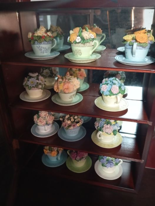 Coleção de casas de Portugal e de chavenas de 12 meses