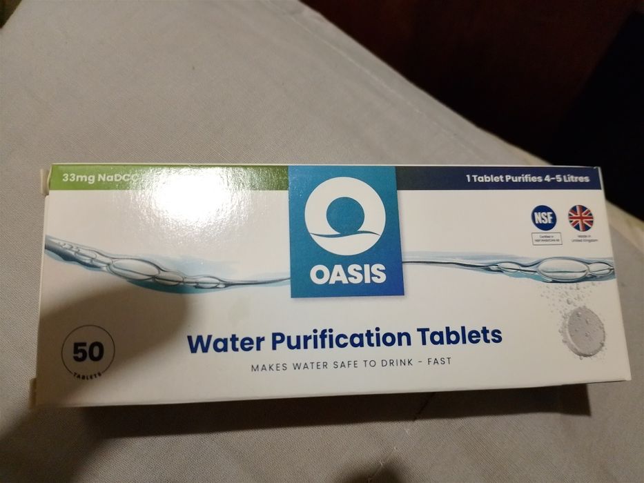 Таблетки для дезинфекции воды OASIS