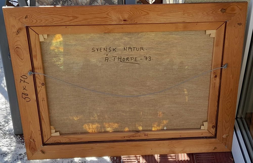 Thorpe Ake Olsson, Szwedzka natura, cenny obraz olejny