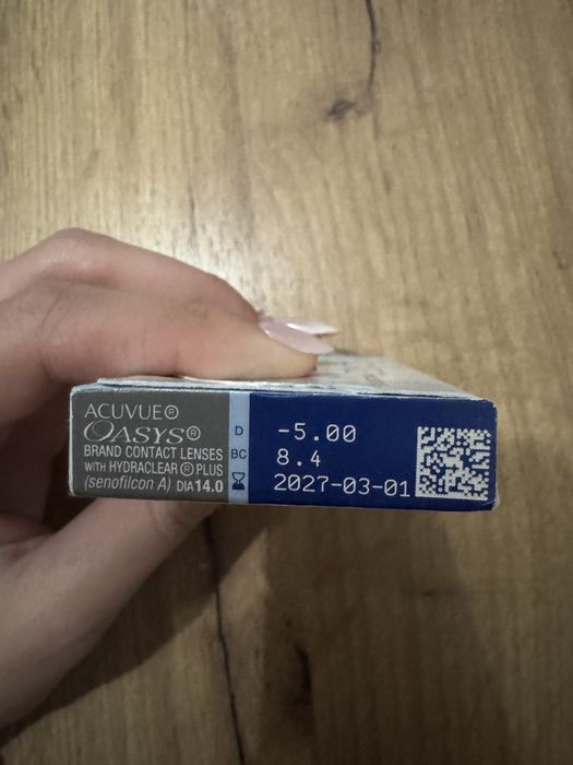 soczewka dwutygodniowa acuvue oasys -5.00 BC 8.4