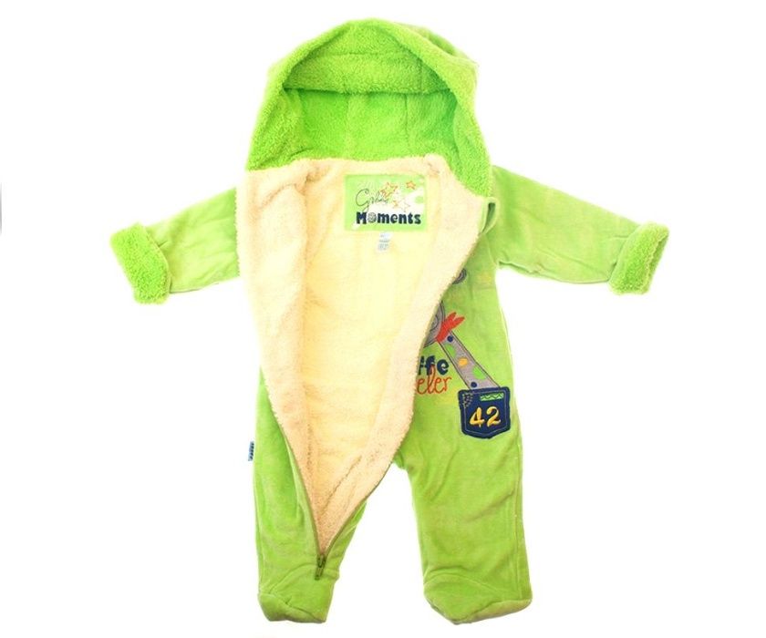 + Подарунок.Комбінезон демісезон для хлопчика "Жираф"74 розмір( 6-9 мі