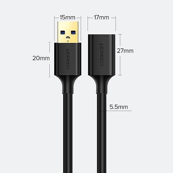 Ugreen kabel przedłużacz przejściówka USB-A (męski) - USB-A (żeński) U