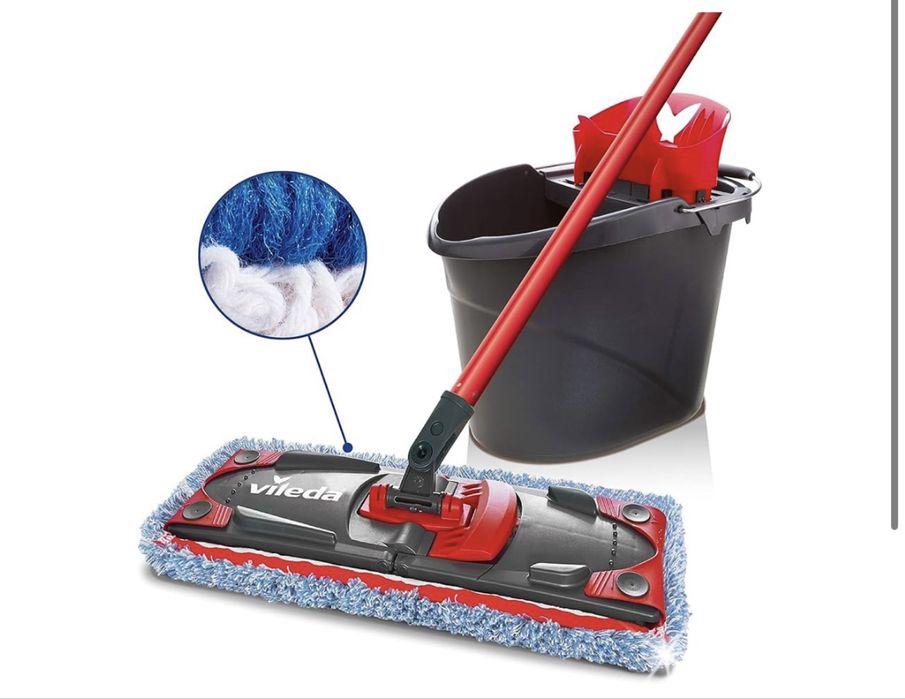 Vileda mop ultramax mikrofibra i bawełna zestaw do mopa wiadro