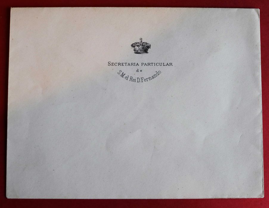 Secretaria Particular de S.M. el Rei D. Fernando - envelope timbrado