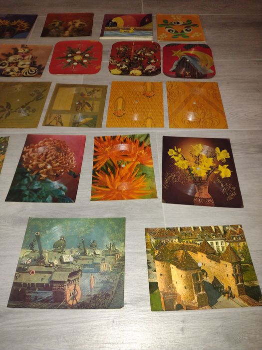 Stare pocztówki muzyczne dźwiękowe PRL lata '70