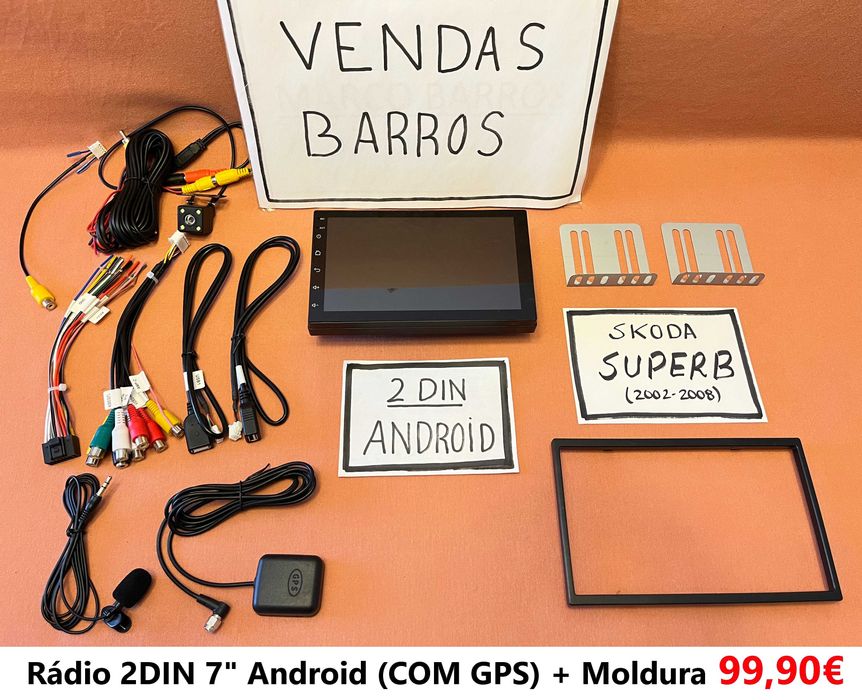 Rádio 2DIN • SKODA SuperB (2002 até 2021) • Android GPS [4+64GB]