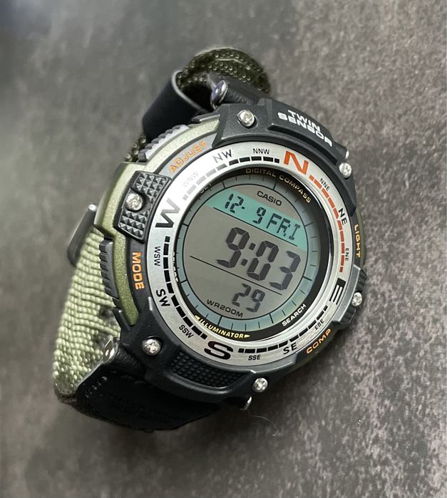 Годинник Casio SGW-100B-3V новий оригінальний компас термометр протрек