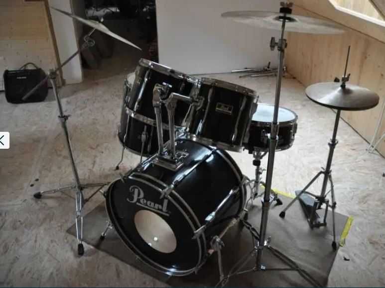 PEARL EXPORT+talerze Paiste-kompletna, nastrojona gotowa do gry!