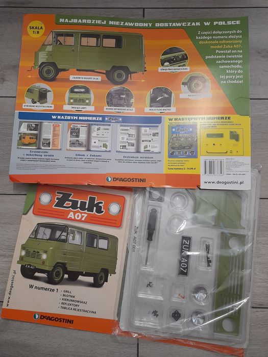 DeAgostini Żuk A07 nr 1 zbuduje zuka fsc czesc