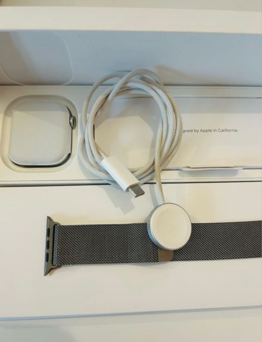 Apple Watch Series 10 46mm Alumínio + Pulseira Milanese Loop