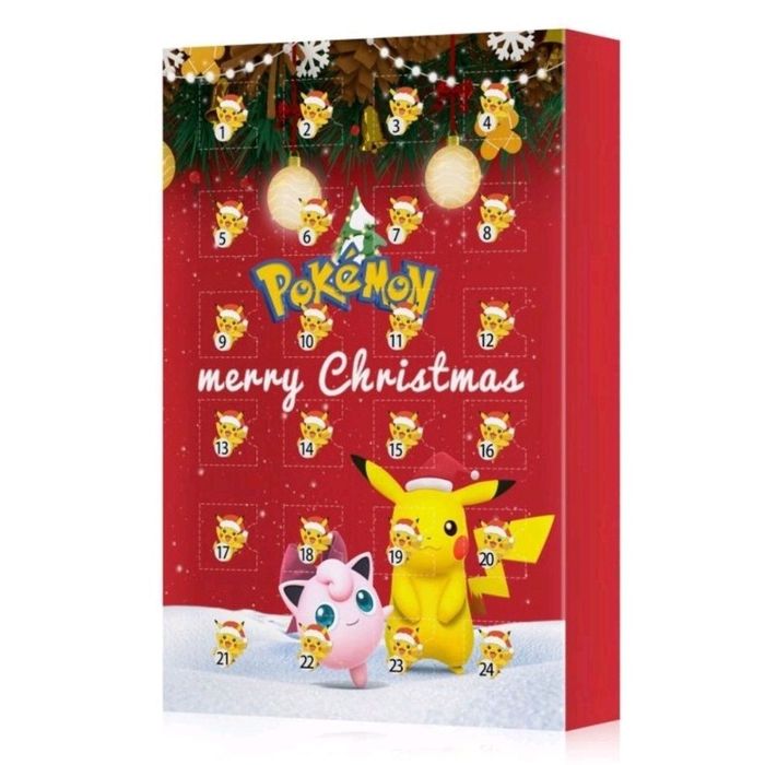 Kalendarz adwentowy pokemon 24 figurki Ash i Pikachu prezent