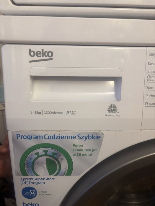 Pralka beko WTV8612XSW super stan