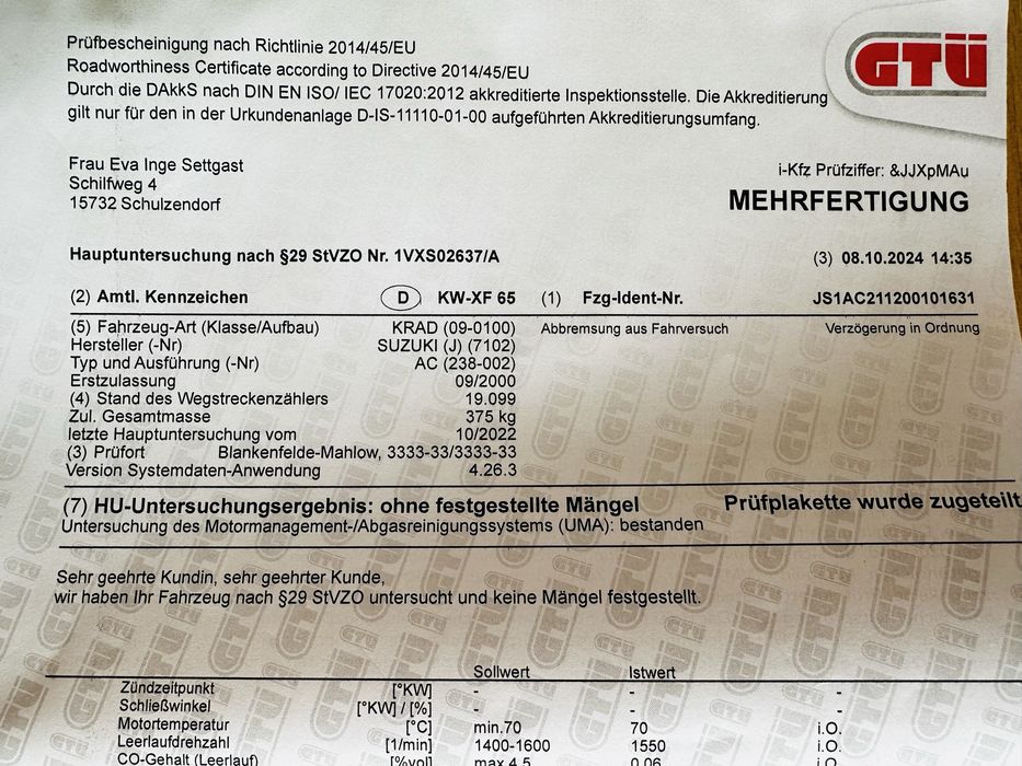 Suzuki Xf650 Freewind мото з європи (4250$)