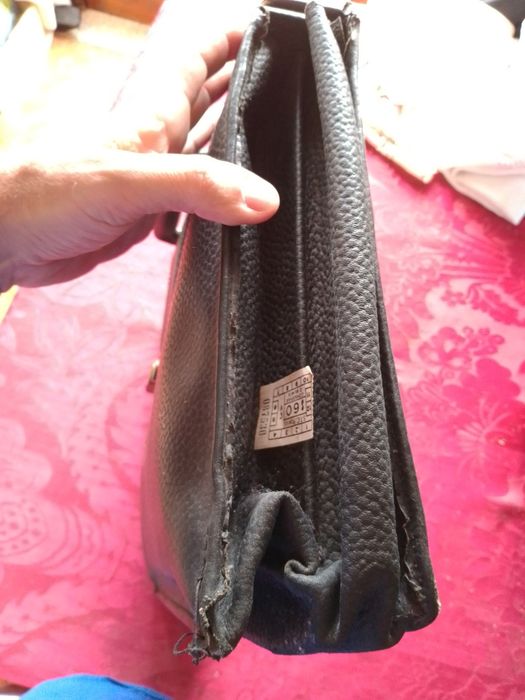 Do Passado P/Presente-Pasta Pele bela Antiga15E-Bilhete StCp2E Desde2E