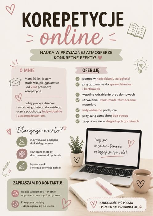 Korepetycje z j. angielskiego online